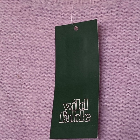 Lilac Ruffle Sleeve Sweater in sz M 6/8 - Picture 5 of 8